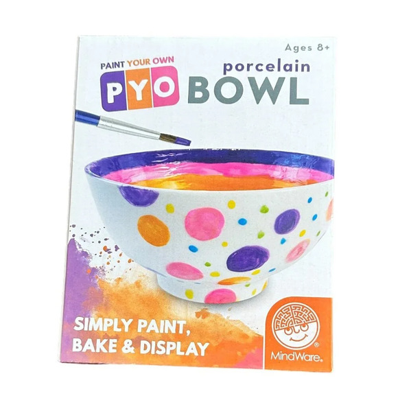 MINDWARE Paint Your Own Porcelain Bowl DIY Kit - Picture 1 of 6